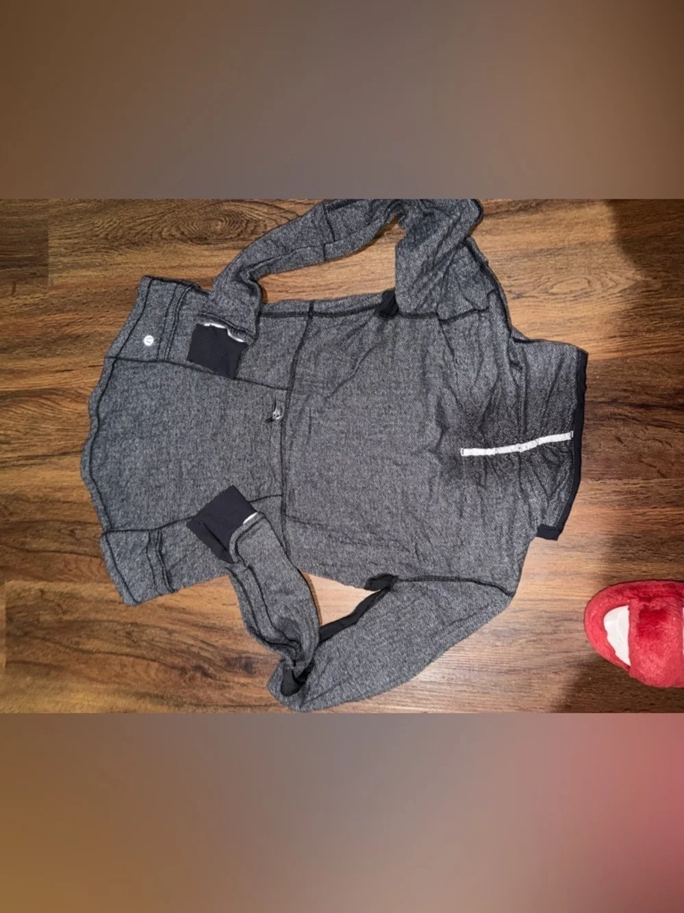 Lululemon Base Runner 1/2 Zip Pique Black pullover  $98 casual active spring